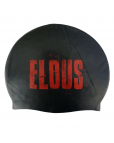 Шапочка для плавания "Elous" BIG Stamp, силиконовая, черный Чёрный-фото 3 additional image
